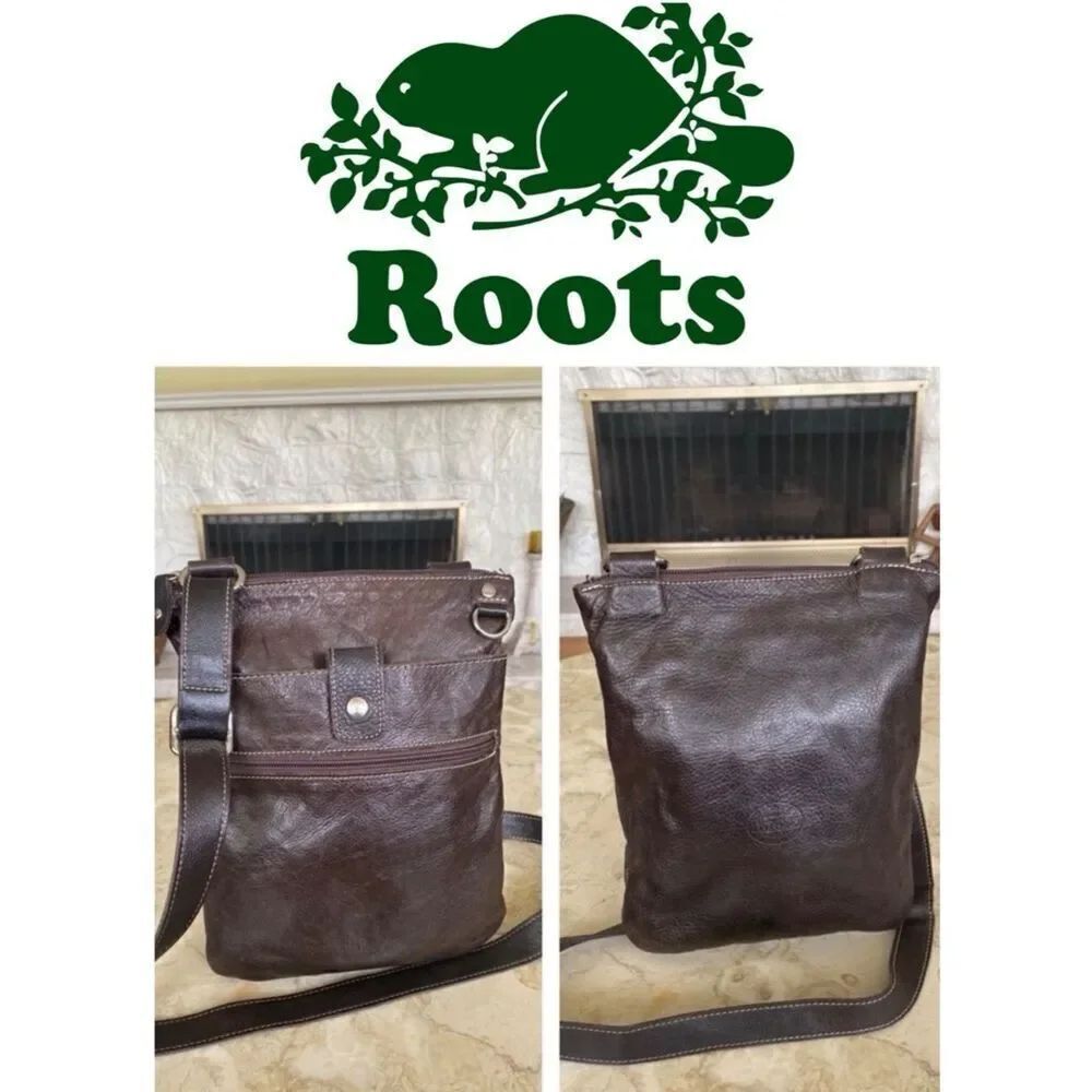 Roots Leather Village Crossbody Bag
